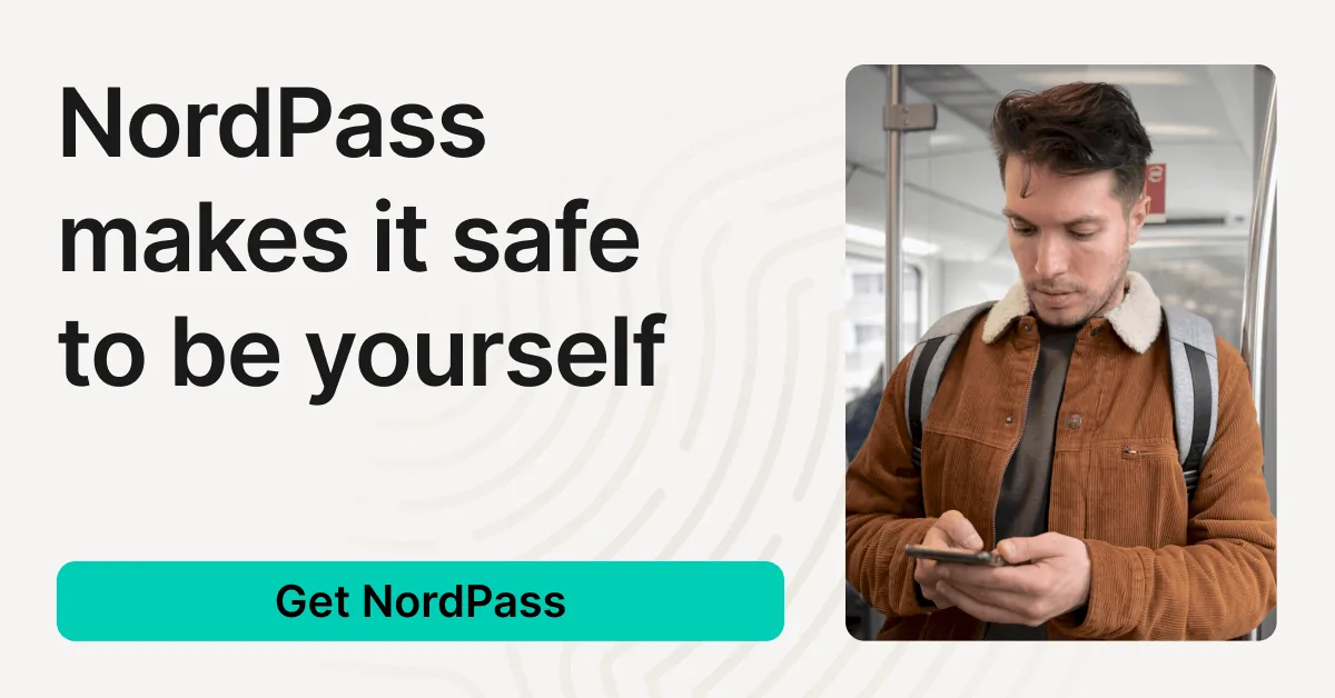 NordPass promotional offer for protecting online accounts